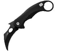 Couteau pliant LionSteel L.E.One Mid OLD BLACK lame M390, manche en aluminium NOIR