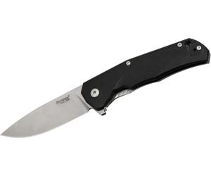Couteau pliant Lionsteel, lame M390, manche en G10 NOIR, IKBS, FLIPPER TRE GBK