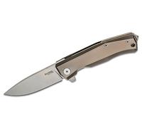 Couteau pliant Lionsteel, lame M390, manche en titane BRONZE MT01 BR