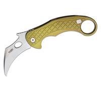 Couteau pliant Lionsteel LAME MagnaCut STONE WASHED, manche en aluminium VERT LE1 A GS