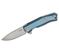 Couteau pliant Lionsteel Myto lame M390, manche en titane BLEU MT01 BL