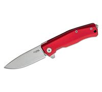 Couteau pliant Lionsteel Myto, lame M390 STONE WASHED, manche en aluminium ROUGE MT01A RS