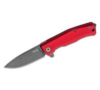 Couteau pliant Lionsteel OLD BLACK lame M390, manche en aluminium ROUGE MT01A RB