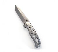 Couteau pliant, longueur totale 15,8 cm - Couteau de survie et d'extérieur tranchant avec une lame en acier inoxydable de 6,8 cm. Comprend un clip ceinture et un étui.