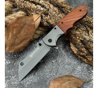 Couteau pliant portable DA104 Lame en acier 5Cr13Mov Camping extérieur Survie Tactique Chasse Couteau de poche EDC Cadeau pour hommes Longueur totale 20,5 cm Longueur de la lame 8,8 cm Longueur du man