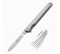 Couteau pliant, scalpel, porte-clés, couteau de poche avec 6 lames interchangeables, figurine 60, petit couteau EDC, couteau d'extérieur en acier, couteau à deux mains, couteau polyvalent, couteau de