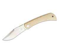 Couteau Pliant Slipjoint FOX Knives Libar, Lame M390, Manche en Micarta, Étui en Cuir FX-582 MI