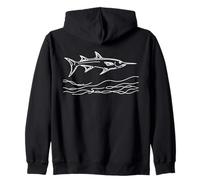 Couteau-Poisson Dessin Aquariophile Sweat à Capuche