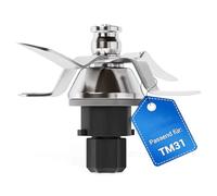 Couteau pour Thermomix TM31, Couteau de Remplacement en Acier Inoxydable avec Joint d'Étanchéité, Accessoire Compatible TM31