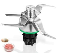 Couteau pour Thermomix TM5 TM6, Lame Mélangeuse Compatible avec Vorwerk Thermomix TM5 & TM6, Couteau de Remplacement en Acier Inoxydable 420 avec Joint Silicone, Accessoire Robot de Cuisine Durable