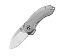 Couteau QSP Hamster, Lame Satinée CPM S35VN, Manche en Titane Gris QS138-A