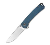 Couteau QSP Osprey, Lame Satinée 14C28N, Manche en Micarta Bleu QS139-B