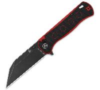 Couteau QSP Swordfish 14C28N Noir Rouge G10 QS149-A2