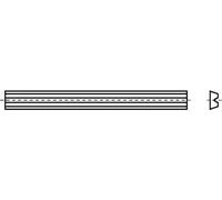 Couteau réversible HW-WP ( 4000815084 ) Longueur 80,5 mm Largeur 5,9 mm Épaisseur 1,2 mm Adapté aux rabots électriques à main