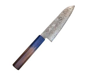 Couteau Santoku 18 cm Haiku Damas Iwashi-Gumo manche Urushi