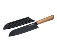 Couteau Santoku 31 cm Nirosta Flow Bois,Noir