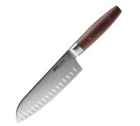 Couteau Santoku alvéolé Enno 18 cm avec lame cannelée en acier Gefu