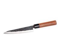 TokioKitchenWare Asia Couteau de Cuisine Santoku Fait Main avec Manche en Bois véritable (Couteau Utilitaire Santoku, Couteau de Chef, Fait Main)