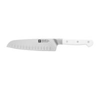 ZWILLING Pro le blanc Santoku 18 cm, Blanc, Tranchant alvéolé