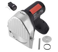 Couteau Shawarma Électrique-Duoku-Batterie sans Fil 80 W-Coupe-gyroscope Turc Professionnel-Acier Inoxydable-2 Lames-¿4"/100 mm