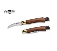 Couteau simple Antonini OldBear Mushroom American Walnut