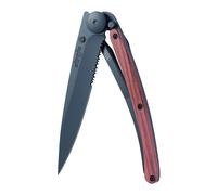Couteau simple Deejo Serration collection Black 37g bois de corail
