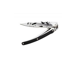 Couteau simple Deejo Tatoo 27g bois de chat/ébène