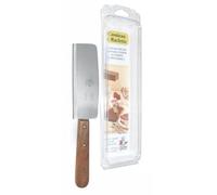 LOUIS TELLIER - Couteau à Raclette en acier inoxydable - Couteau spécial raclette métal et bois - 24,5 x 1,5 x 4,5 cm - Côté coupe et côté raclette - Fabriqué en France