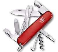 Victorinox Couteau de poche Companion - 16 fonctions (ciseaux, tournevis, stylo à bille) - Rouge
