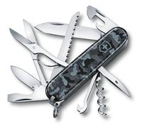 Victorinox - Couteau suisse Huntsman 1.3713.942 - 15 fonctions, tire-bouchon - Navy Camouflage