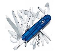 Couteau Suisse Victorinox Swisschamp Bleu Translucide Bleu