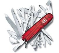 Couteau suisse victorinox swisschamp rouge translucide