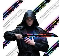 Couteau tactique punk à LED - Lame néon futuriste de 55,9 cm parfaite pour Halloween cosplay, compatible avec les masques de science-fiction et masque punk