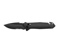 Couteau tb outdoor cac noir avec lame mixte