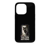 Couteau Tenant Un Chat Noir Que Vous n'avez Rien vu Halloween Coque pour iPhone 13 Pro