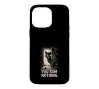 Couteau Tenant Un Chat Noir Que Vous n'avez Rien vu Halloween Coque pour iPhone 14 Pro Max