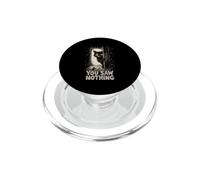 Couteau Tenant Un Chat Noir Que Vous n'avez Rien vu Halloween PopSockets PopGrip pour MagSafe