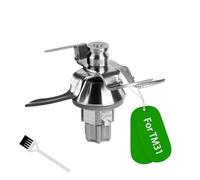 Couteau TM31 Remplacement pour Couteau Thermomix TM31,Lame de rechange pour Thermomix TM31,Acier moulé de précision,avec bague d'étanchéité,Un Meulage Uniforme