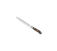 Victorinox Grand Maître, Couteau à trancher professionnel, Lame extra-tranchante, tranchant droit, 20 cm, Manche en bois noble, Acier inoxydable, brun