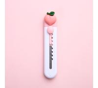 Couteau Utilitaire De Dessin Mignon,Coupe-Papier,Ouvre-Boîte Express,Document Portable,Fruit,Étoile,Emballage,Papeterie,A7120,1 Pièce - Type Peach