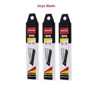Couteau Utilitaire De Sécurité Professionnel,Support En Caoutchouc Épaissi,Lames En Acier Inoxydable,Coupe-Papier Peint Rétractable De Qualité Industrielle - Type 30pc Blades