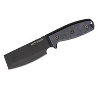 Couteau utilitaire ONTARIO RAT-3 3,4" Lame biseautée revêtue de noir, Manche en Micarta, Étui en nyl