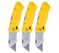 Couteau Utilitaire Pliant Robuste, Cutter Pliant Portable, Changement Rapide avec 10 Lames de Rechange(*3)