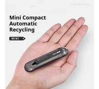 Couteau utilitaire rétractable à lame cassable 18 mm/9 mm, lames en acier à haute teneur en carbone, coupe-boîte, verrouillage automatique, parfait pour le bureau et la maison t