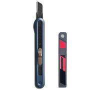 Couteau Utilitaire Rétractable, Cutter de Sécurité for Emballage Cadeau, Design Durable et Mignon - Parfait for La Maison, Le Bureau et Les Loisirs Créatifs(Blue)