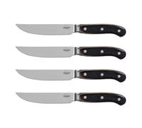 Couteaux à steak en acier inoxydable Set 4 pièces | manche en bois