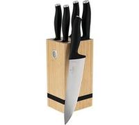 Couteaux - BERLINGERHAUS - BH-2971 - 6 pcs - Acier inoxydable - Support en bambou noir mat Noir