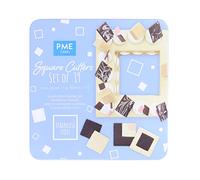Couteaux carrés en acier inoxydable de PME, lot de 19