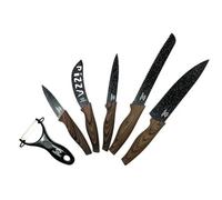 Couteaux De Cuisine Avec Support Couteau - Ensemble De Couteaux De Cuisine - Inox 8 Pièces - Avec Aiguiseur, Ciseau Inclut