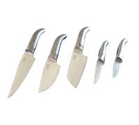 Couteaux de cuisine - Coffret 5 pièces - Lame acier inox - Ultra-tranchant - Lag
